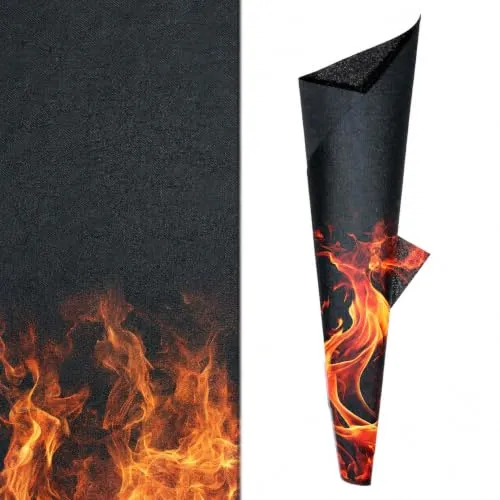 FireMat Feuerfeste Unterlage für Küchengeräte – Auch für Kochen auf Induktionsherd geeignet, rutschfest & Schneidbar, Hitzebeständig Brandschutz Unterlage (Silk Edition 18x18cm)