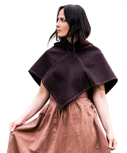 Leonardo Carbone® Unisex Skjoldehamn Gugel Halfdan – Authentische Wikinger-Kopfbedeckung für Herren und Damen - Entdecke die Skjoldehamn Gugel Halfdan aus hochwertigem Wollgemisch, inspiriert von historischen Funden. Ideal für Mittelalter-Events und Festivals, bietet sie stilvollen Schutz vor Wind und Wetter.