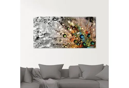 Artland Glasbild Farbenfrohe Natur, Blumen (1 St), in verschiedenen Größen