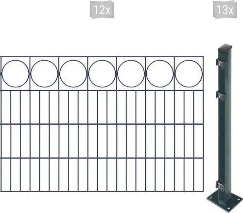 Arvotec Doppelstabmattenzaun EASY 80 mit Zierleiste, Set (25-St), flexibel und modern - Hochwertiges Doppelstabmattenzaun-Set für einfache Montage. Robust, langlebig und witterungsbeständig dank Verzinkung und Pulverbeschichtung. Ideal für Privat- und Gewerbegrundstücke.