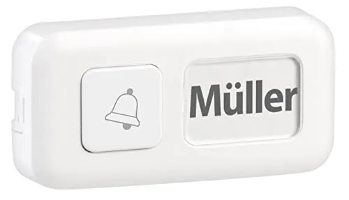 Somikon Zubehör zu Batterielose Türklingel: Batterieloser Funk-Klingelknopf für Klingel-Empfänger FTK-200, IP44 (Türklingel-Kit, ohne Strom, Samsung)
