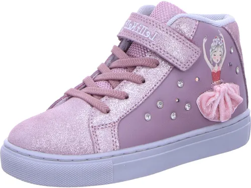 Lelli Kelly Klettschuh aus echtem Leder - Halbschuhe in lila, aus pflegeleichtem Materialmix mit echtem Leder, ideal für sportliche Looks und bequemes Tragen dank herausnehmbarer Innensohle.