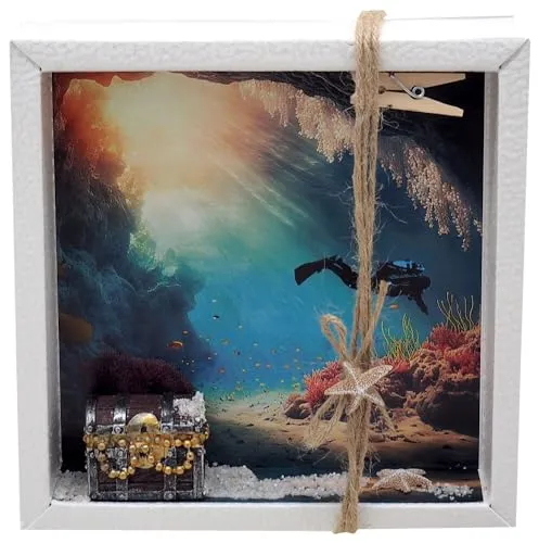 ZauberDeko Geldgeschenk Box Tauchen Schnorcheln Tauchschein Geschenkidee zum Geburtstag Hochzeit Weihnachten
