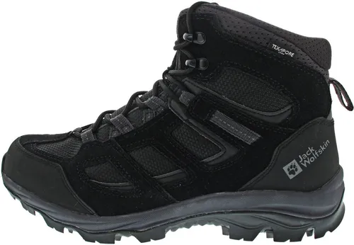 Jack Wolfskin Herren Vojo 3 Texapore Mid M - Schwarz, 42.5 EU - Wasserdichter Wanderschuh für Tagestouren mit atmungsaktiver, gut dämpfender Sohle und griffigem Profil - ideal für aktive Wanderer.