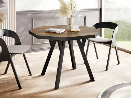 WFL Group Esstisch Rund, 100x76 cm – Modern & Ausziehbar