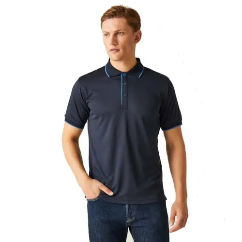 Regatta Herren Professionelles Poloshirt, kurzärmelig Polohemd, Marineblau/blau, 3XL