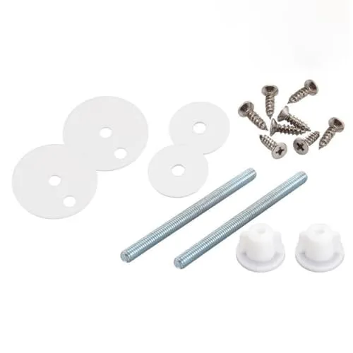 Duoleimi WC Sitz Befestigung Set, Edelstahl & Kunststoff Toilettensitz Scharniere Ersatzteile für Klozet Kapağı & Toilettendeckel Befestigung, Universelles WC Sitz Ersatzteile Set.
