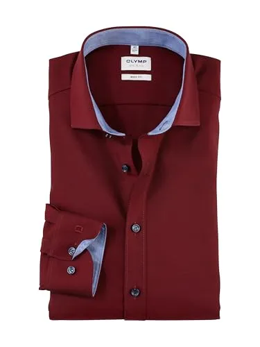 OLYMP Businesshemd Level Five body fit rot 37 in braun von Olymp