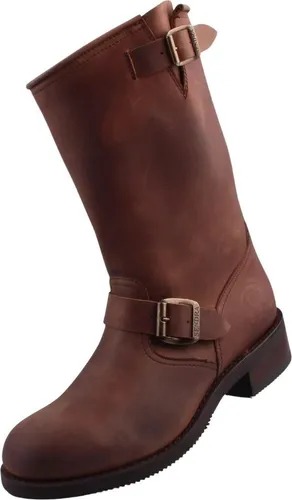 Sendra Boots Herren Biker Stiefel Braun EU 45 - Wanderschuhe aus hochwertigem Rindsleder, handgefertigt in Spanien, für optimalen Tragekomfort und Langlebigkeit.