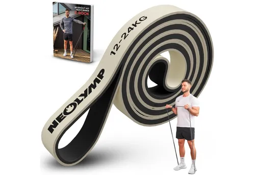 NEOLYMP Trainingsbänder Resistance Bands - Gym Zubehör für Ganzkörpertraining - Klimmzug Band, Kein Spannungsverlust,Hygienisch, Mehrschichtig, Naturlatex, Belastbar