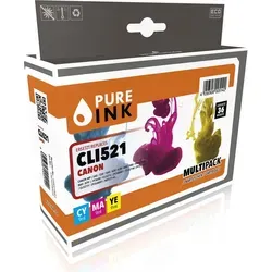 Pure Ink 170745990020, Standardertrag, Cyan, Magenta, Gelb, 27 ml, 3 Stück(e), Multipack