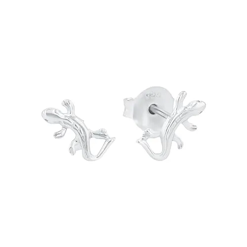Stylische Paar Ohrstecker 2023005, silberfarben - Ohrstecker für Damen von Amor aus hochwertigem 925 Sterling Silber mit Lizard-Motiv, ideal für den angesagten Ear-Piece-Style und perfekt als Geschenk in Schmuckbox.