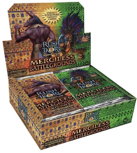 Upper Deck Sammelkarte Rush of Ikorr - Merciless Battlegrounds Booster Display Englisch - Entdecken Sie spannende Spielmomente mit diesem Booster Display! Ideal für Sammler und Spieler ab 12 Jahren, bietet es aufregende Karten für strategische Duelle.