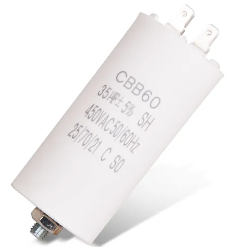Kondensator 35,00µF mit Steckfahnen Befestigungsschraube CBB60 für Hausgeräte