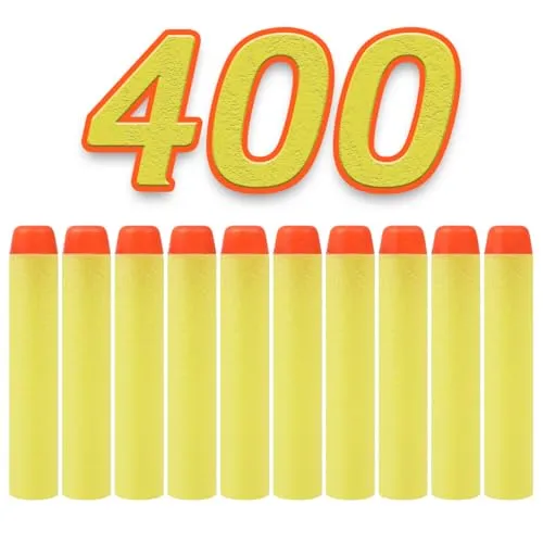 König Design Nerf Pfeile - 400 Stück Nerf Darts Nerf Munition Pfeile Dart Bullets Refill Darts Foam Pfeile für N-Strike Elite Blasters Series Hasbro Fortnite