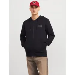 Jack & Jones JJECORP LOGO SWEAT ZIP HOOD - Trendige Zip Hoodie für Herren mit stylischem Logo-Print, ideal für sportliche und lässige Outfits. Die weiche Sweatware sorgt für hohen Tragekomfort und hält dich während des Workouts warm.