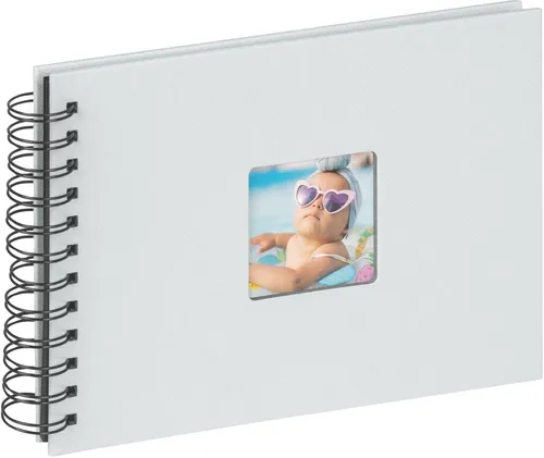 Walther Spiralalbum Fun hellblau 23x17 cm 40 schwarze Seiten
