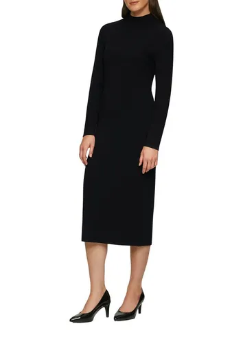 s.Oliver BLACK LABEL Strickkleid Damen Viskose schwarz in schwarz von s.Oliver