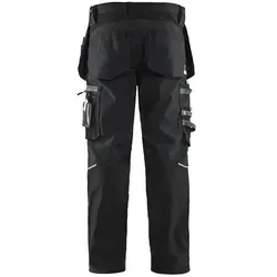 Blaklader 159913439900C48 Handwerker Arbeitshose mit Stretch - Arbeitshose in Schwarz, Größe C48, mit Stretch-Einsätzen für optimale Bewegungsfreiheit und Cordura verstärkten Knietaschen für maximale Langlebigkeit.