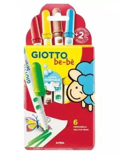 Super pisaki 6 kolorów Bebe GIOTTO Giotto 8000825048050