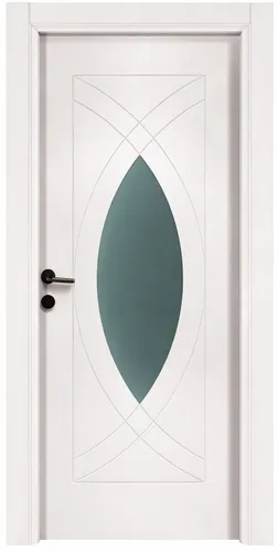 Weiße Innentür mit Milchglas - Moderne Zimmertür - Stilvolle Innentür mit verglastem Milchglas, ideal für Wohnräume. Maße: 90 x 200 cm. Hergestellt aus Holz, bietet eine moderne Optik und ist vielseitig einsetzbar.