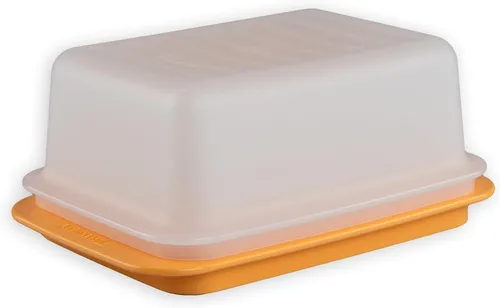 TUPPERWARE Butterdose transparent/gelb von Tupperware