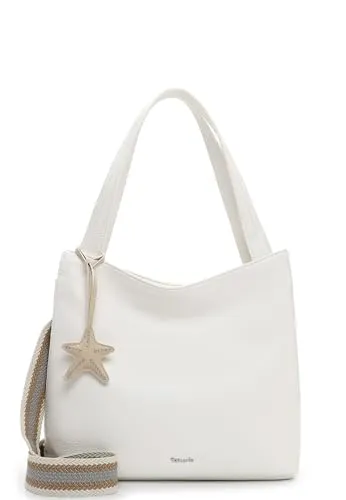 Tamaris Shopper TAS Kea 34465 Damen Handtaschen Zweifarbig Weiß - VIELSEITIGE HANDTASCHE — Geräumiges Hauptfach mit praktischer Unterteilung und zusätzlichen Fächern für optimale Organisation. Stylisches Design in elegantem Weiß, ideal für Alltag und Freizeit. Anpassbare Trageoptionen für höchsten Komfort.