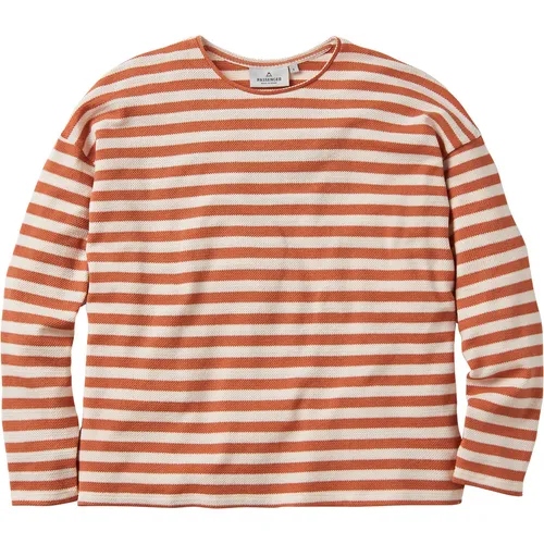 Passenger Damen Panorama Striped Longsleeve (Größe L, rosa) von Passenger
