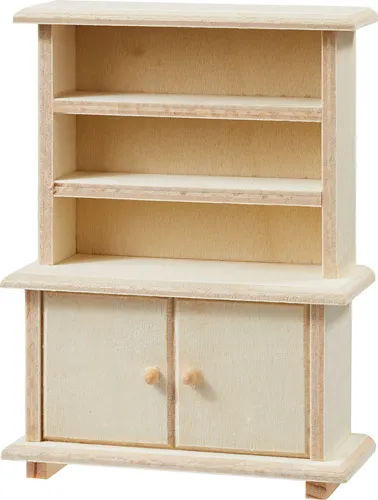 HobbyFun Miniatur Buffetschrank 3.1x8.0x10.1 cm Puppenhaus Möbel Dekoration