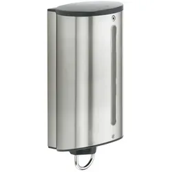 Keuco Plan Lotionspender 14954170100 - Seifenspender mit 1,1 l Füllmenge aus silber-eloxiertem Aluminium, ideal für öffentliche Bereiche. Leicht zu reinigen und langlebig, mit herausnehmbarem Kunststoffeinsatz.