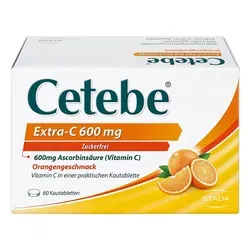 CETEBE Extra-C 600mg hochdosiertes Vitamin C mit Orangenschmack