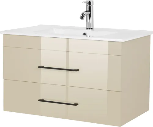 welltime Waschtisch Florenz mit Waschbecken, 80cm in beige von Welltime