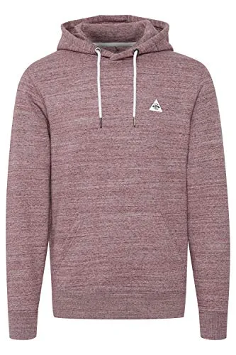 Blend Henner Herren Kapuzenpullover Hoodie - Weinrot, Größe XXL - Kapuzenpullover für Herren, melange Optik, aus nachhaltiger Baumwolle, ideal für Freizeit, Sport und Arbeit - bequem und robust.