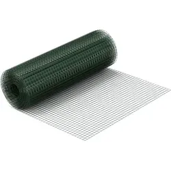 Volierendraht 4-Eck in Grün – 25m Rolle, 100cm Höhe von Wiltec