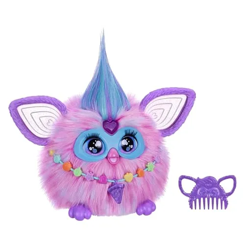 Furby Zuckerwatte Rosa & Blau Interaktives Plüschtier, 15 cm