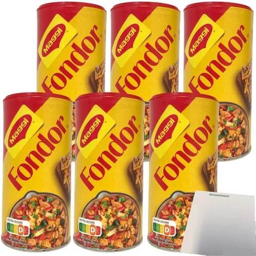 Maggi Fondor Streuer Perfekt für Fleisch Fisch Suppen Gemüse 6x200g usy Block