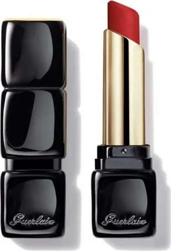 Guerlain KissKiss Tender Matte - 910 Wanted Red - Lippenstift in der Farbe 910 Wanted Red, 2,8 g, für ein sanft mattes Finish und langanhaltende Farbe, ideal für den eleganten Look.