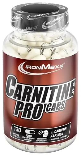 Carnitine Pro Caps L-Carnitin Kapseln hochdosiert 130 Stk. - 750mg L-Carnitin-Tartrat pro Kapsel, Zuckerfrei, Natürliche Formel ohne künstliche Zusatzstoffe