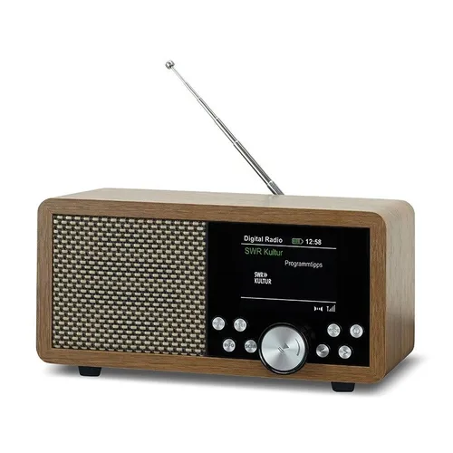 Dynavox DBT600 DAB+ Radio - Tragbares digitales UKW Radio, ideal als Küchen-, Bad- oder Büroradio mit Bluetooth 5.3 und TFT-Display