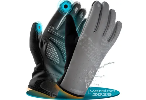 Valkental Fahrradhandschuhe Winterhandschuhe & Übergangshandschuhe mit Touchscreen Funktion atmungsaktiv, winddicht & wasserdicht