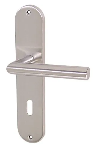 Häusler Onlinehandel GmbH Edelstahl Türbeschlag TA-1206 Langschild BB Renovierung Türgriffe Türklinke