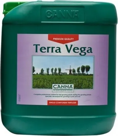 Canna Terra Vega 5 Liter - Canna Terra Vega Dünger für die Wachstumsphase, 5 Liter. Ideal für Pflanzen wie Tomaten und Orchideen. Unterstützt kräftiges Wachstum und sorgt für gesunde Pflanzen. Perfekt kombinierbar mit Canna Terra Flores.