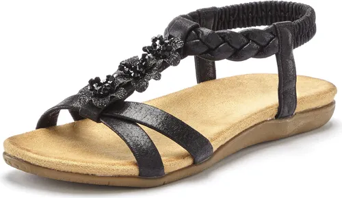 LASCANA Sandale schwarz Größe 38 - Wanderschuhe – Stylische Sandale von LASCANA mit bequemem Microfaserfußbett, ideal für sommerliche Abenteuer und entspannte Spaziergänge.