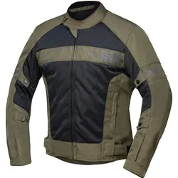 IXS Evo-Air Motorrad Textiljacke XL, schwarz-grün - Motorradjacke mit großen Mesh-Flächen für optimale Belüftung und leichtem, atmungsaktivem Netzfutter für ein perfektes Körperklima.