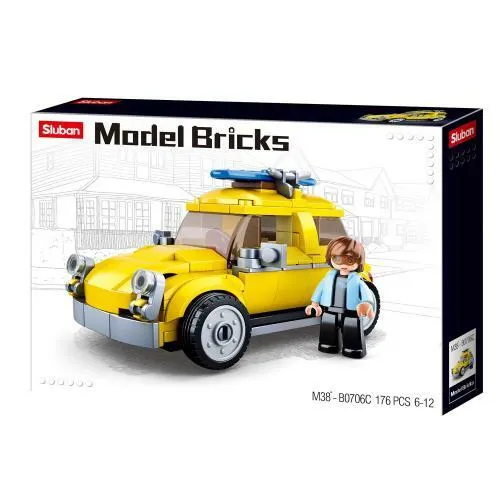 Sluban M38-B0706C Model Bricks deutscher Kleinwagen ähnlich Käfer