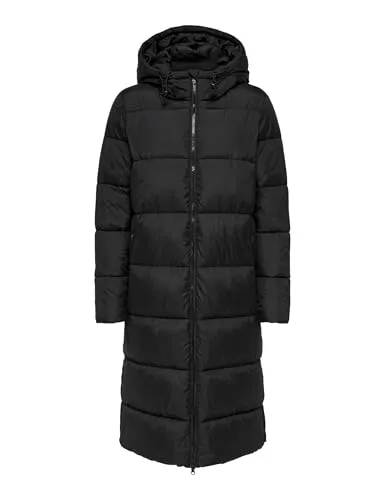 ONLY Damen Steppmantel ONLMontana Long Puffer Jacket - gesteppter Parka mit Kapuze, wärmend und stylisch für kalte Tage