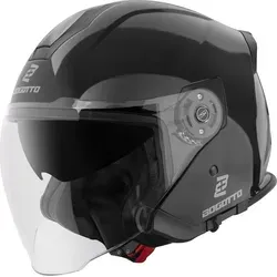 Bogotto Motorradhelm H586 Jethelm, ECE 22.06, mit Sonnenvisier