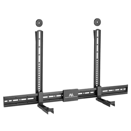 Maclean MC-465 Soundbar Halterung - Regulierbare Halterung für Soundbars, geeignet für eine maximale Tiefe von 155mm und ein Gewicht bis 15kg, ideal für optimales Klangerlebnis.