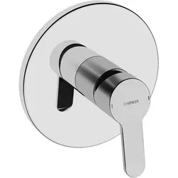 Hansa Primo Brause Unterputz Fertigset (chrom) - Armaturen Fertigmontageset mit schraubenloser Rosette und einfacher Montage. Ideal für eine moderne Badezimmergestaltung.