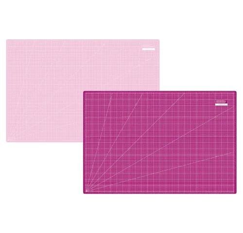 Semplix Schneideunterlage A0 - Beere-Rosa - Schneidematte A0 (124,5 x 83,6 cm) mit selbstheilender Oberfläche und doppelseitiger Skalierung für präzisen Zuschnitt von Stoffen und Papier. Ideal für Näh- und Patchworkprojekte!